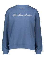 Pepe Jeans Bluza w kolorze granatowym rozmiar: L. Niebieskie bluzy z nadrukiem damskie Pepe Jeans, l, z jeansu. Za 162.95 zł.