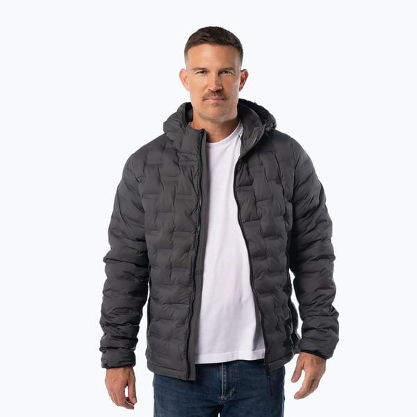 Kurtka zimowa męska Pitbull Camino Quilted Hooded. Szare kurtki męskie PITBULL, na zimę, m, bez wzorów, z materiału, bez kaptura. Za 299.99 zł.