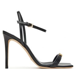 Sandały Elisabetta Franchi. Czarne sandały damskie Elisabetta Franchi, bez wzorów, bez obcasa, na szpilce. Za 1,469.00 zł.