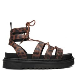 Sandały REPLAY. Brązowe sandały damskie Replay, bez wzorów, bez obcasa, na płaskiej podeszwie. Za 399.99 zł.