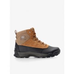 Buty zimowe męskie Sorel Buxton Lite Lace Plus WP. Brązowe buty trekkingowe męskie Sorel, na zimę, bez zapięcia, trekkingowe. Za 493.99 zł.
