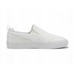 BUTY damskie PUMA Court Classic Vulc Slip-On wsuwane lato materiałowe 41. Białe trampki i tenisówki damskie Puma, bez wzorów, z materiału. Za 199.00 zł.