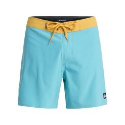 Spodenki boardshort dla Mężczyzn SURFSILK KAIMANA 16" Niebieski. Niebieskie szorty męskie Quiksilver, z elastanu, bez kołnierzyka. Za 219.99 zł.