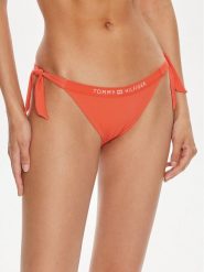 Tommy Hilfiger Dół od bikini UW0UW05260 Czerwony. Czerwone bikini damskie Tommy Hilfiger, bez wzorów. Za 219.99 zł.