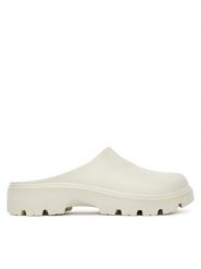 Pepe Jeans Klapki Sun Beach PLS70161 Biały. Białe klapki damskie Pepe Jeans, bez wzorów, z jeansu, bez obcasa. Za 159.99 zł.