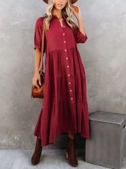 LA Angels Sukienka w kolorze czerwonym rozmiar: L. Czerwone sukienki damskie LA Angels, l, bez wzorów, bez kołnierzyka, bez ramiączek, maxi. Za 179.22 zł.