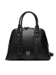 PINKO Torebka Bowling Bag Medium AI 25-26 PLTT 105906 A0QO Czarny. Czarne torebki klasyczne damskie Pinko, bez wzorów, ze skóry, bez dodatków. Za 2,099.00 zł.