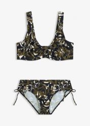Bikini minimizer z wyściełanymi ramiączkami (2 części). Białe bikini damskie bonprix, bez wzorów. Za 117.99 zł.