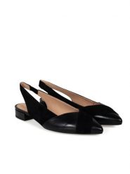 Geox Baleriny "Charyssa" | D029BA 021TU | Kobieta | Czarny. Czarne baleriny damskie Geox, bez wzorów, ze skóry, bez obcasa. W wyprzedaży za 299.00 zł.
