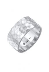 Elli Opaska damska Basic Hammered wykonana ze srebra próby 925 Sterling Silver Pierścionki 1 ct Damski. Szare pierścionki damskie Elli, srebrne. Za 418.99 zł.