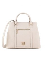 Nine West Torebka JH6478-NW Écru. Torebki klasyczne damskie Nine West, bez wzorów, z tworzywa sztucznego, bez dodatków. Za 249.99 zł.