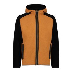 Kurtka z kapturem wełniana CMP. Brązowe kurtki męskie CMP, bez wzorów, z wełny, sportowe, z kapturem. Za 646.50 zł.