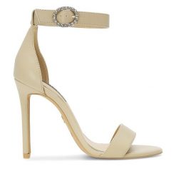 Sandały Nine West. Brązowe sandały damskie Nine West, bez wzorów, bez obcasa, na szpilce. Za 137.99 zł.