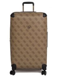 Guess Walizka w kolorze jasnobrązowym - 46 x 77 x 33 cm rozmiar: onesize. Brązowe walizki Guess, z aplikacjami, z materiału. Za 774.99 zł.