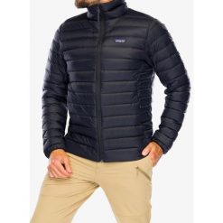 Kurtka puchowa Patagonia Down Sweater. Czarne kurtki męskie Patagonia, xl, bez wzorów, z puchu, sportowe, bez kaptura. Za 1,143.10 zł.