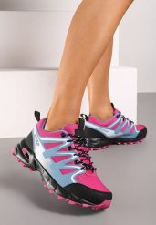 Niebiesko-Fuksjowe Buty Sportowe Sneakersy Sznurowane na Tłoczonej Podeszwie Tinasinna. Niebieskie buty sportowe na co dzień damskie Renee, bez wzorów. Za 109.99 zł.