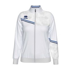 Bluza Errea Estella Kurtka Ad Damskie. Białe bluzy sportowe damskie ERREA, s, bez wzorów, z materiału, bez ramiączek, długie, bez kaptura. Za 238.50 zł.