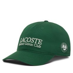 Czapka z daszkiem Lacoste. Zielone czapki męskie Lacoste, bez wzorów. Za 319.99 zł.