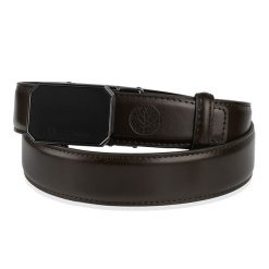 Skórzany pasek męski ELITE ciemnobrązowy brazowy 115-cm. Brązowe paski męskie bez wzorów. Za 61.50 zł.