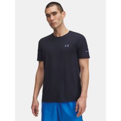 Koszulka do biegania męska Under Armour Seamless Stride. Niebieskie t-shirty sportowe męskie Under Armour, m, bez ramiączek, do biegania. Za 159.99 zł.