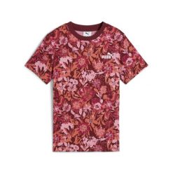 Koszulka dla dziewczynki Puma Essentials Nature 2.0. Czerwone koszulki dziewczęce Puma, bez wzorów, bez ramiączek. Za 170.50 zł.