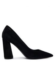 BOSS Czółenka Gracey 50554372 Czarny. Czarne czółenka damskie Boss, bez wzorów, ze skóry, bez obcasa. Za 899.99 zł.