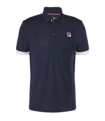Koszulka tenisowa Fila Polo Marc. Niebieskie koszulki polo męskie Fila, xl, bez wzorów, z materiału, bez ramiączek. Za 119.99 zł.