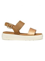 Geox Sandały "Camalei" w kolorze jasnobrązowym rozmiar: 37. Brązowe sandały damskie Geox, bez wzorów, bez obcasa. Za 173.99 zł.