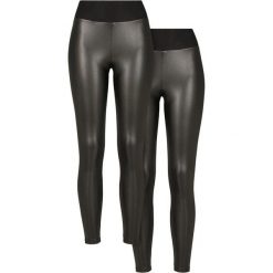 Legginsy Damskie Ze Skóry Ekologicznej Z Wysokimi Stanami 2pak. Brązowe legginsy damskie Urban Classics, xl, bez wzorów, ze skóry ekologicznej. Za 222.99 zł.