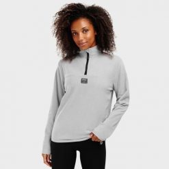 Bluza z cienkiego polaru do sportów zimowych damska Limestone-W. Szare bluzy bez kaptura damskie SIROKO, xl, z polaru. Za 292.00 zł.