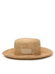 Emporio Armani Kapelusz EX000029 AF21415 U1054 Beżowy jasny. Brązowe kapelusze damskie Emporio Armani, bez wzorów, z poliesteru. Za 759.99 zł.