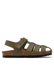 Geox Sandały J Ghita Boy J458LA 000BC C3009 S Khaki. Brązowe sandały chłopięce Geox, ze skóry, bez zapięcia. Za 149.99 zł.