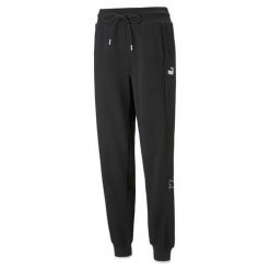 Spodnie sportowe damskie Puma Power Colorblock. Czarne spodnie dresowe damskie Puma, xl, z dresówki, na fitness i siłownię. Za 352.00 zł.