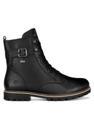 Remonte Trapery D8475-01 Czarny. Czarne buty zimowe męskie Remonte, ze skóry, bez zapięcia. Za 391.00 zł.