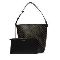 Torebka Calvin Klein. Czarne torebki klasyczne damskie CALVIN KLEIN, bez wzorów, bez dodatków. Za 529.99 zł.