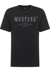 Męski T-Shirt Mustang Style Alex Black 1017998 4142. Czarne t-shirty męskie Mustang, l, bez wzorów, bez kołnierzyka. Za 79.99 zł.