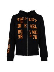 Diesel Bluza "Ginn Hood Zip" | A08697-0HAYT | Mężczyzna | Czarny. Czarne bluzy z kapturem męskie Diesel, l, z bawełny. W wyprzedaży za 359.00 zł.