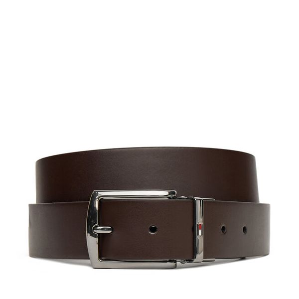 Pasek Męski Tommy Hilfiger. Brązowe paski męskie Tommy Hilfiger, bez wzorów. Za 189.99 zł.