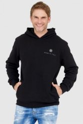 PHILIPP PLEIN Czarna bluza hexagon z kapturem. Czarne bluzy z kapturem męskie Philipp Plein, l. W wyprzedaży za 1,899.99 zł.