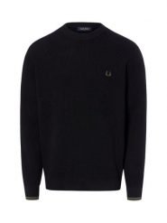 Fred Perry Sweter Mężczyźni Bawełna czarny, M. Czarne swetry męskie Fred Perry, m, bez wzorów, z bawełny, bez kołnierzyka. Za 799.95 zł.
