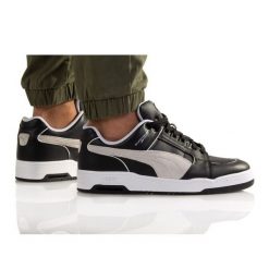 Buty Puma Slipstream Retro Sum 386528 03 czarne. Czarne buty sportowe na co dzień męskie z gumy, bez zapięcia. Za 443.89 zł.