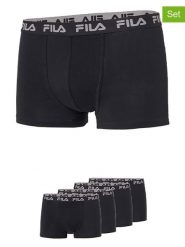 Fila Bokserki (4 pary) w kolorze czarnym rozmiar: L. Czarne bokserki męskie Fila, bez wzorów. Za 86.99 zł.