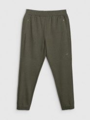 4F Spodnie dresowe joggery męskie - khaki XXL. Brązowe spodnie dresowe męskie 4f, bez wzorów, z dresówki. Za 159.99 zł.