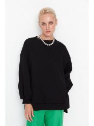 Trendyol Bluza w kolorze czarnym rozmiar: L. Czarne bluzy bez kaptura damskie Trendyol, l. Za 92.21 zł.