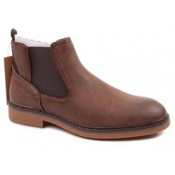 Buty sztyblety męskie Wrangler Toby. Brązowe sztyblety męskie Wrangler, z gumy, bez zapięcia. Za 269.00 zł.