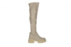 Kozaki Bayla-159 3985 001-P Beż Lico 159094, Skóra naturalna - 40. Brązowe kozaki damskie Bayla, ze skóry ekologicznej, bez obcasa. W wyprzedaży za 224.10 zł.