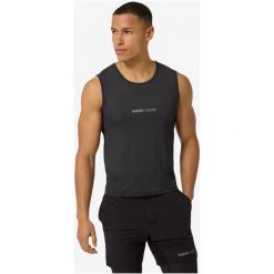 Koszulka męska SUPER.NATURAL M Universal Under. Czarne t-shirty sportowe męskie Super.natural, l, z elastanu, bez ramiączek, na fitness i siłownię. Za 299.99 zł.