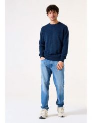 Garcia Sweter w kolorze granatowym rozmiar: S. Niebieskie swetry męskie Garcia, s, bez wzorów, z bawełny, bez kołnierzyka. Za 209.95 zł.
