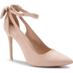 Czółenka i Szpilki DEEZEE KOKO. Brązowe czółenka damskie DeeZee, bez wzorów, z materiału, bez obcasa. Za 119.99 zł.