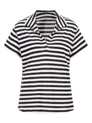 FYNCH-HATTON Koszulka w kolorze czarno-białym rozmiar: L. Białe bluzki damskie Fynch-Hatton, l, bez wzorów, bez kołnierzyka, bez ramiączek. Za 100.99 zł.